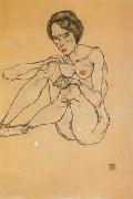 Egon Schiele, Nude Woman (mk12)